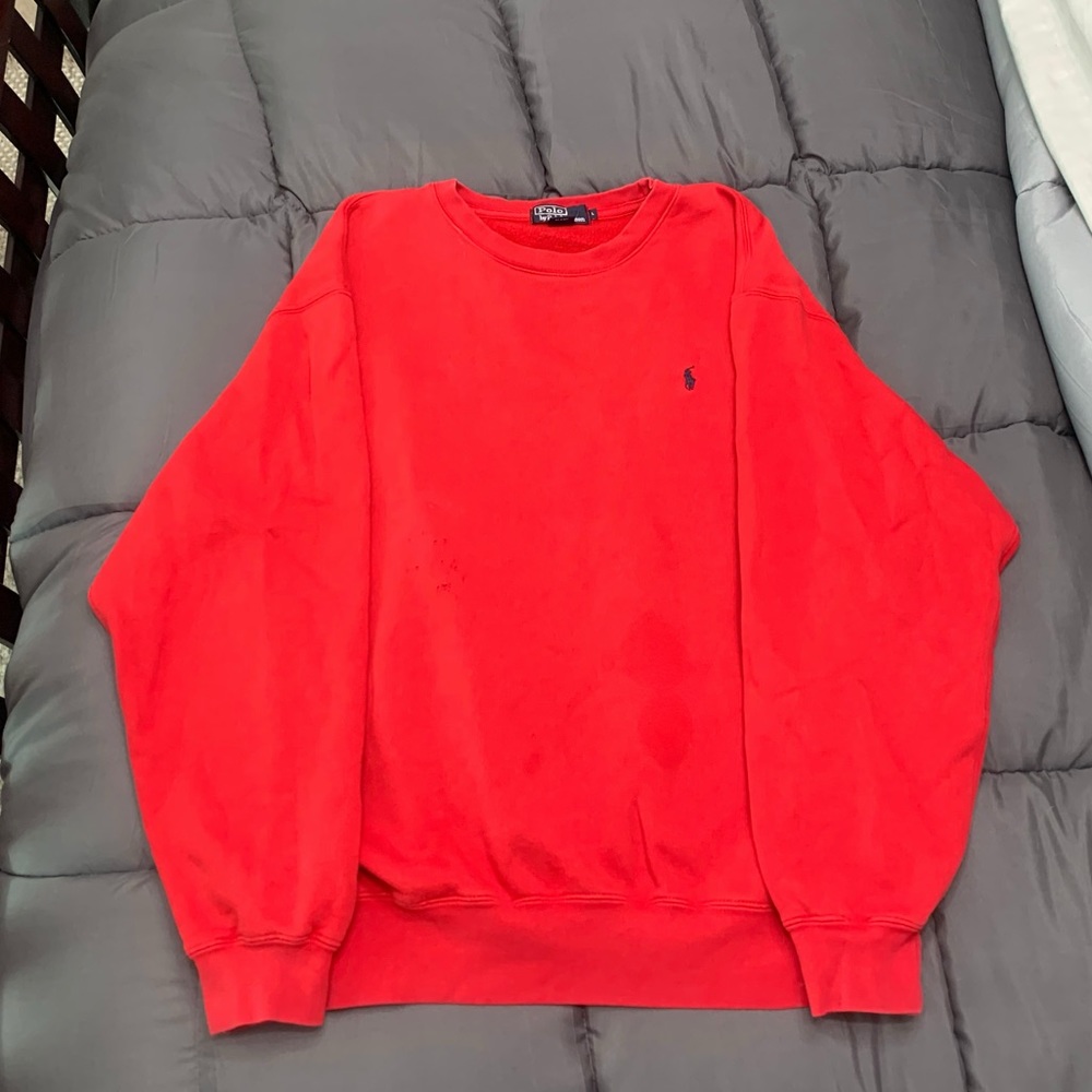Varsity Red Polo Ralph Lauren Crewneck - Picture 2 of 2